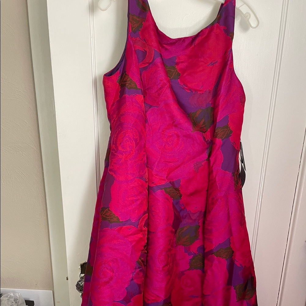 Adrianna Papell midi floral formal dress